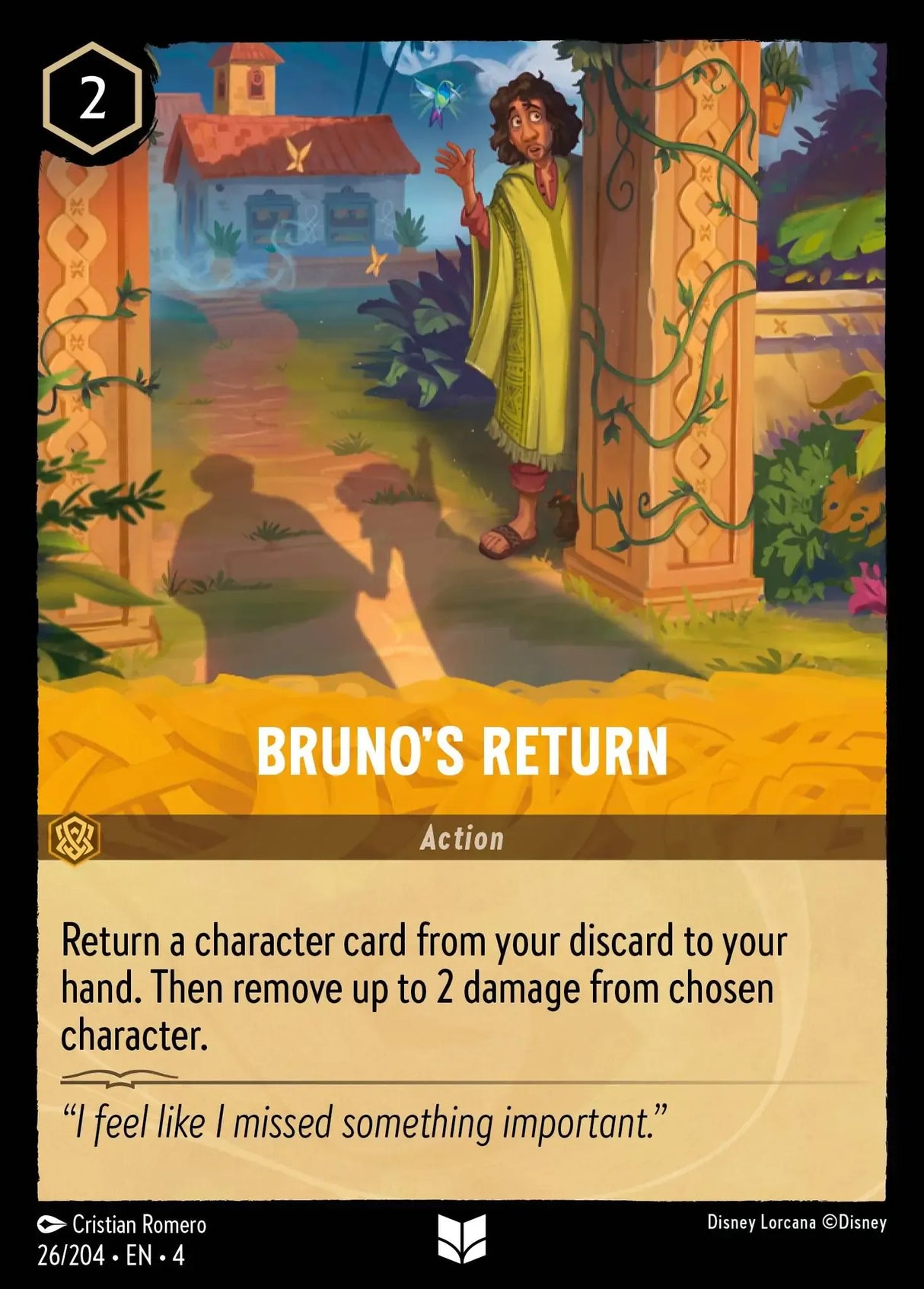 Disney Lorcana Ursula's Return 026/204 Bruno's Return Foil