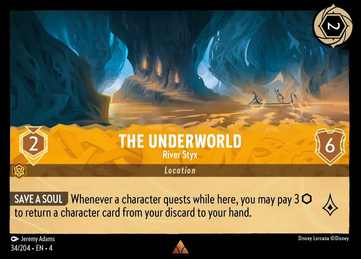 Disney Lorcana Ursula's Return 034/204 The Underworld - River Styx Foil