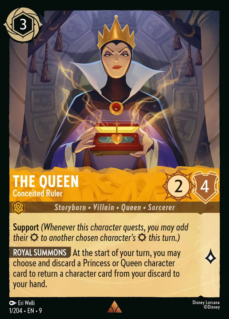 Disney Lorcana Fabled 001/204 The Queen - Conceited Ruler