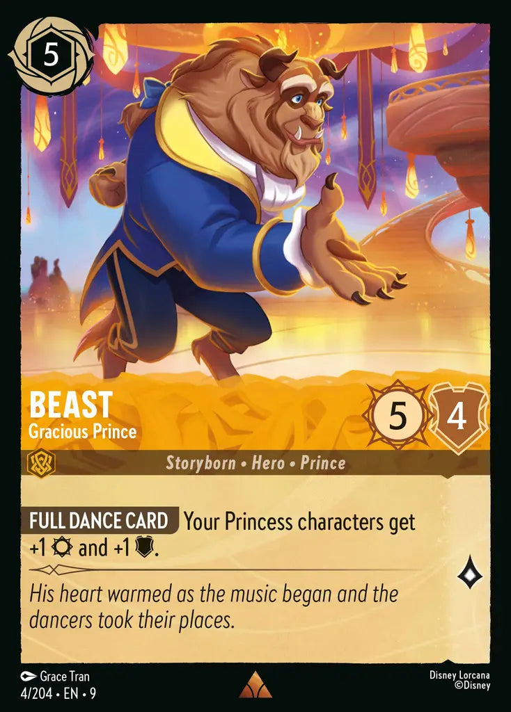 Disney Lorcana Fabled 004/204 Beast - Gracious Prince