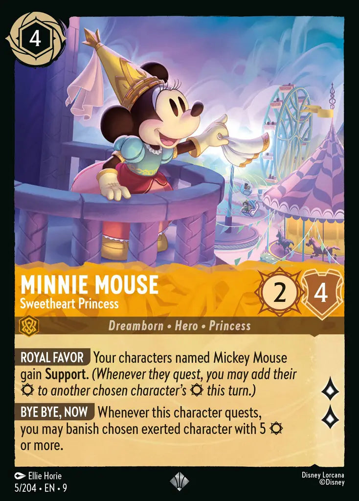 Disney Lorcana Fabled 005/204 Minnie Mouse - Sweetheart Princess