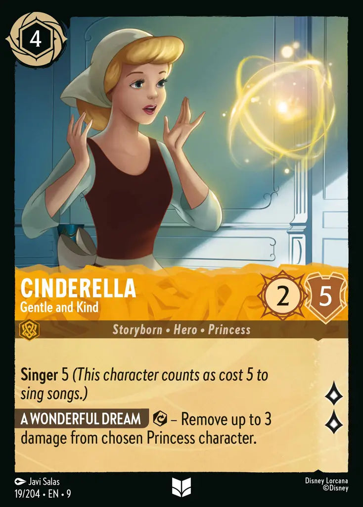 Disney Lorcana Fabled 019/204 Cinderella - Gentle and Kind