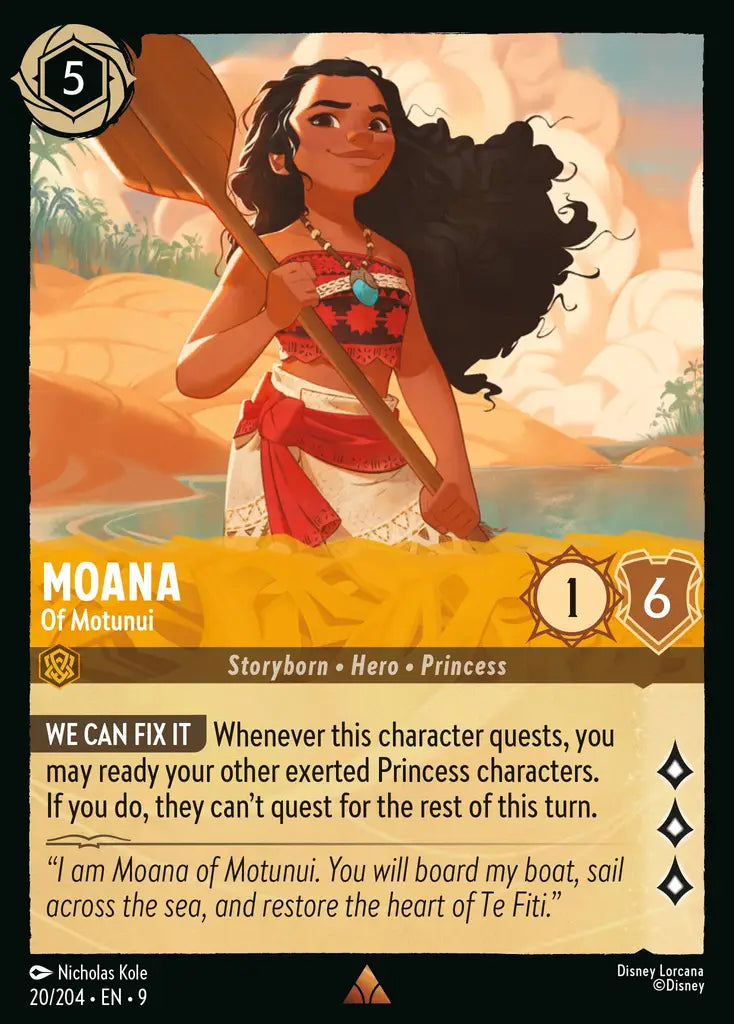 Disney Lorcana Fabled 020/204 Moana - Of Motunui