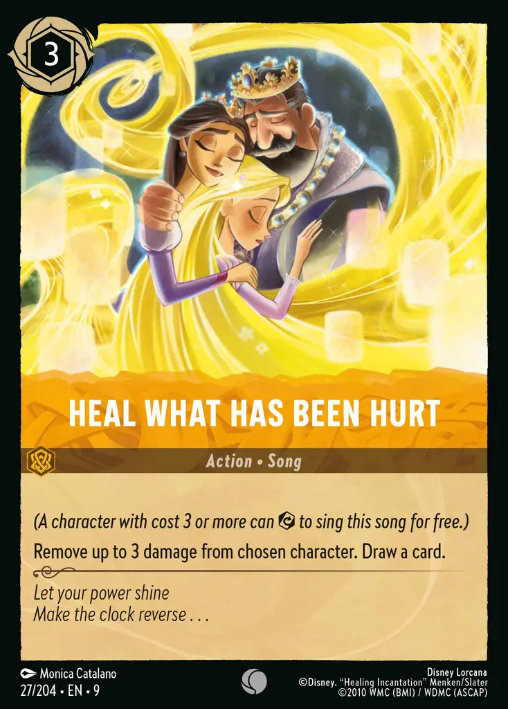 Disney Lorcana Fabled 027/204 Heal What Has Been Hurt Foil
