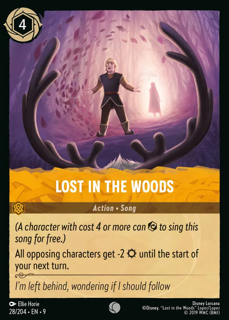 Disney Lorcana Fabled 028/204 Lost in the Woods Foil
