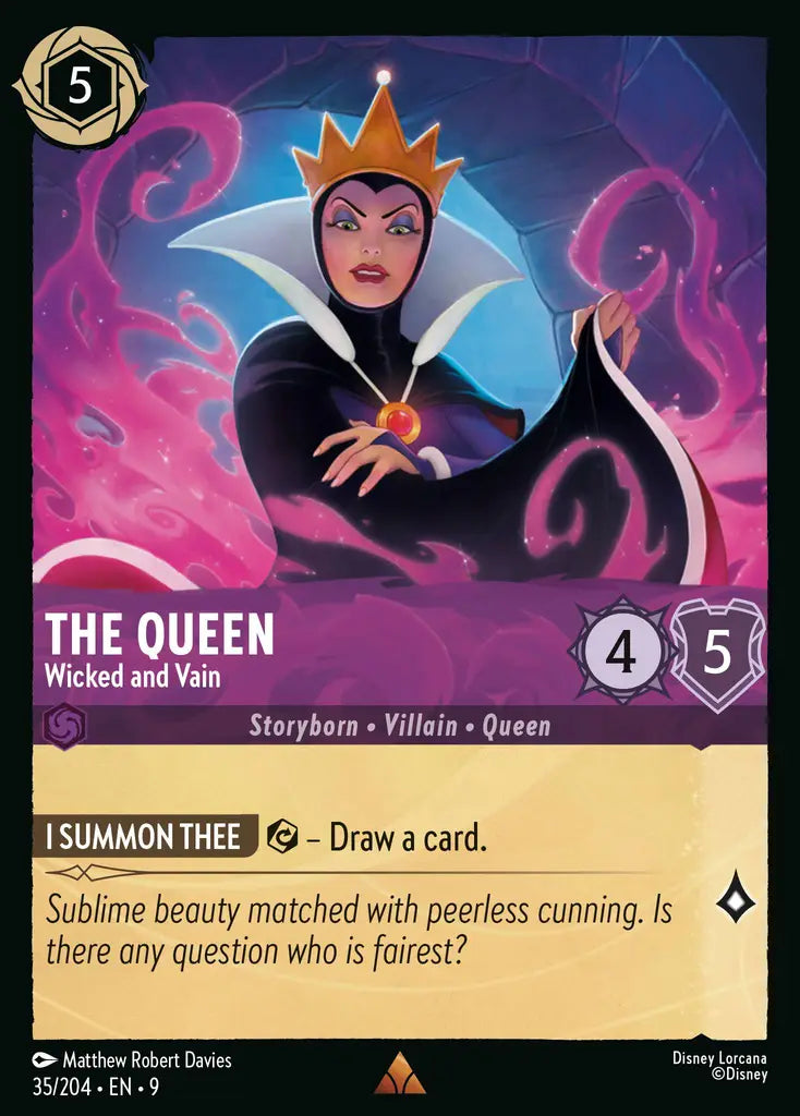 Disney Lorcana Fabled 035/204 The Queen - Wicked and Vain