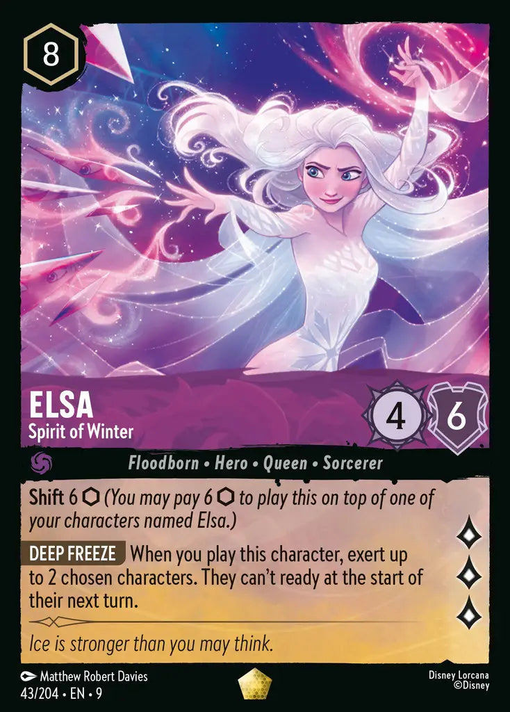 Disney Lorcana Fabled 043/204 Elsa - Spirit of Winter