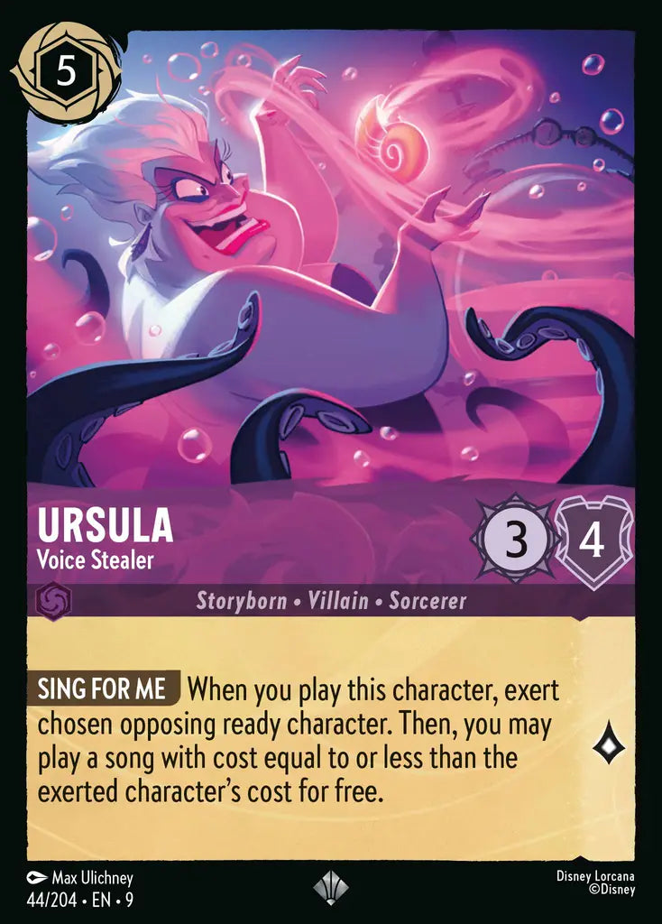 Disney Lorcana Fabled 044/204 Ursula - Voice Stealer