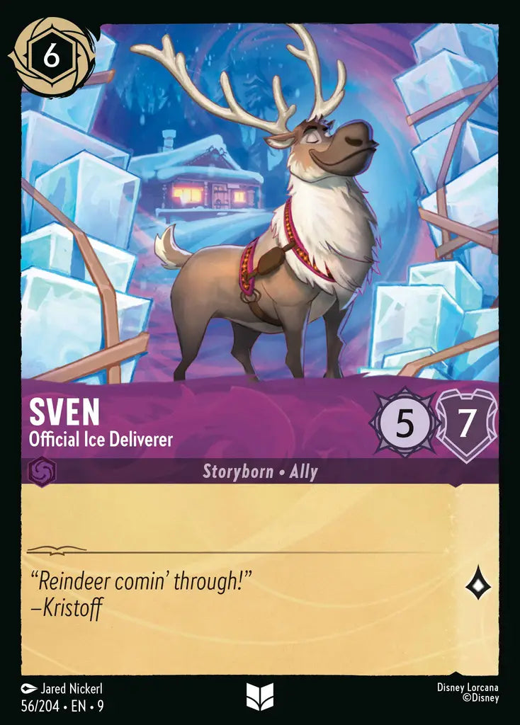 Disney Lorcana Fabled 056/204 Sven - Official Ice Deliverer