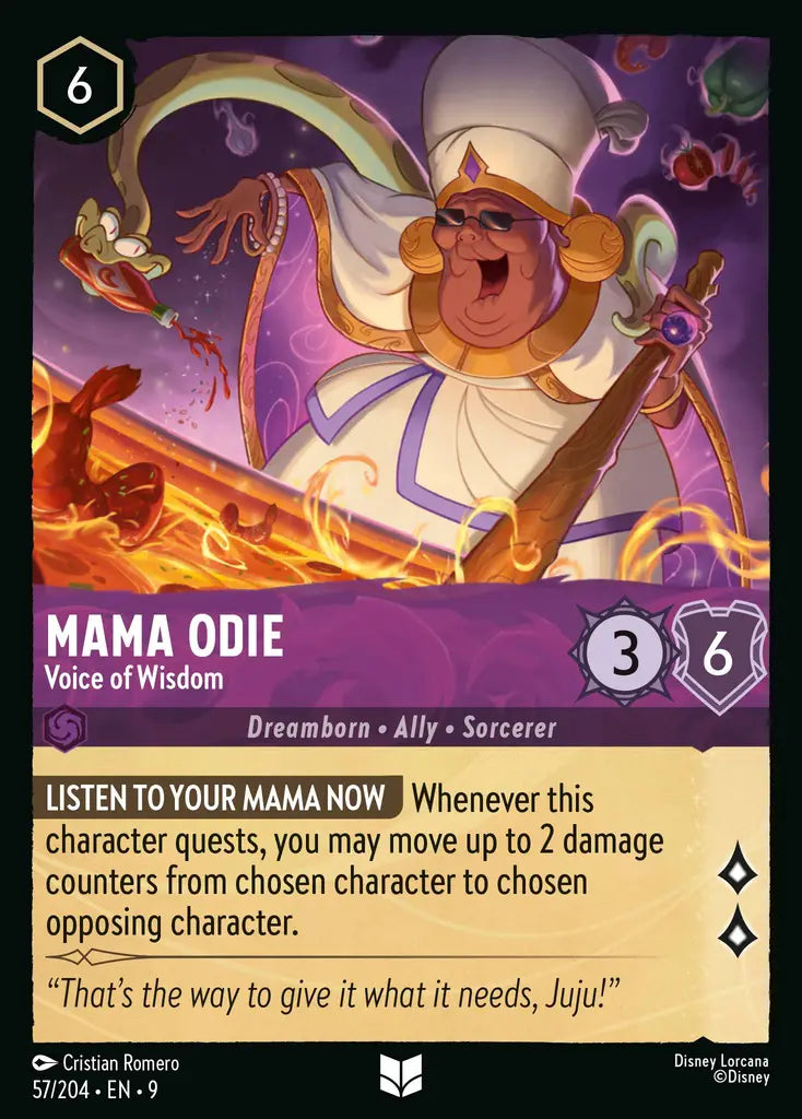 Disney Lorcana Fabled 057/204 Mama Odie - Voice of Wisdom