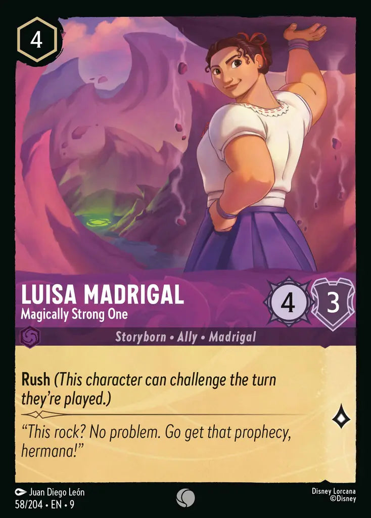 Disney Lorcana Fabled 058/204 Luisa Madrigal - Magically Strong One