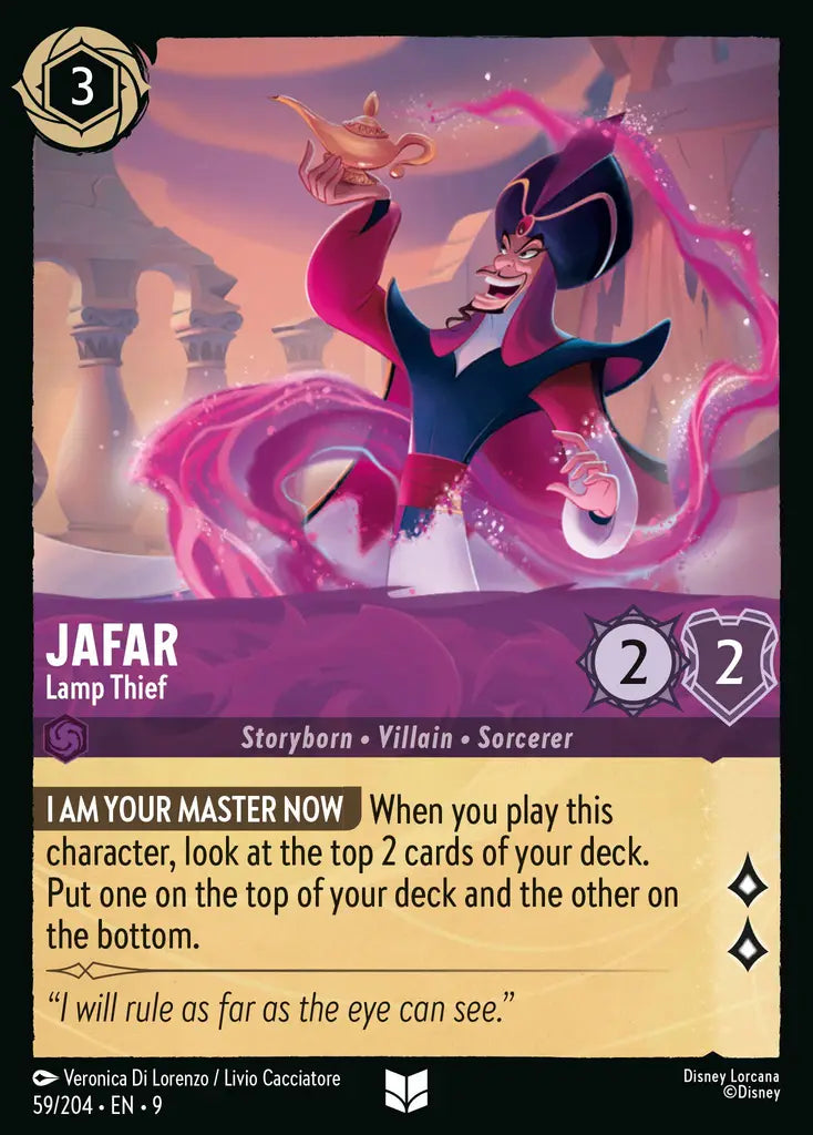 Disney Lorcana Fabled 059/204 Jafar - Lamp Thief