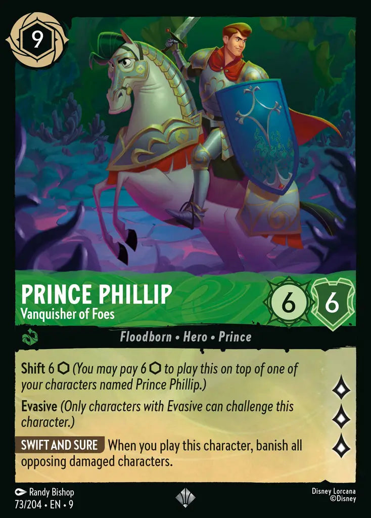 Disney Lorcana Fabled 073/204 Prince Phillip - Vanquisher of Foes