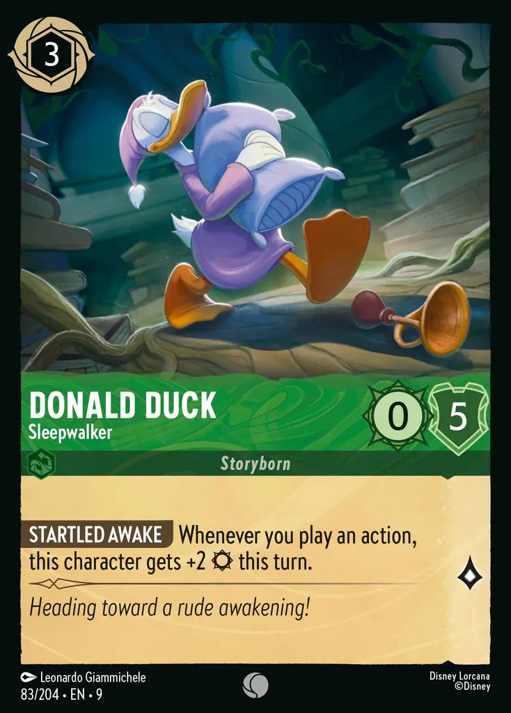 Disney Lorcana Fabled 083/204 Donald Duck - Sleepwalker