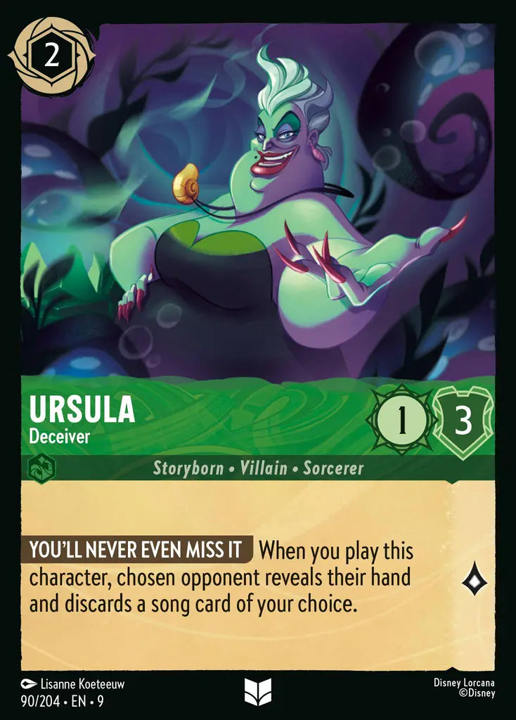 Disney Lorcana Fabled 090/204 Ursula - Deceiver