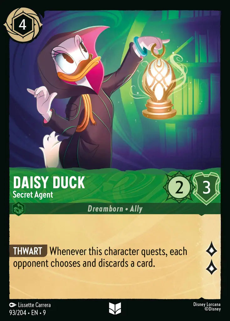 Disney Lorcana Fabled 093/204 Daisy Duck - Secret Agent