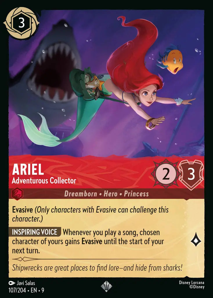 Disney Lorcana Fabled 107/204 Ariel - Adventurous Collector