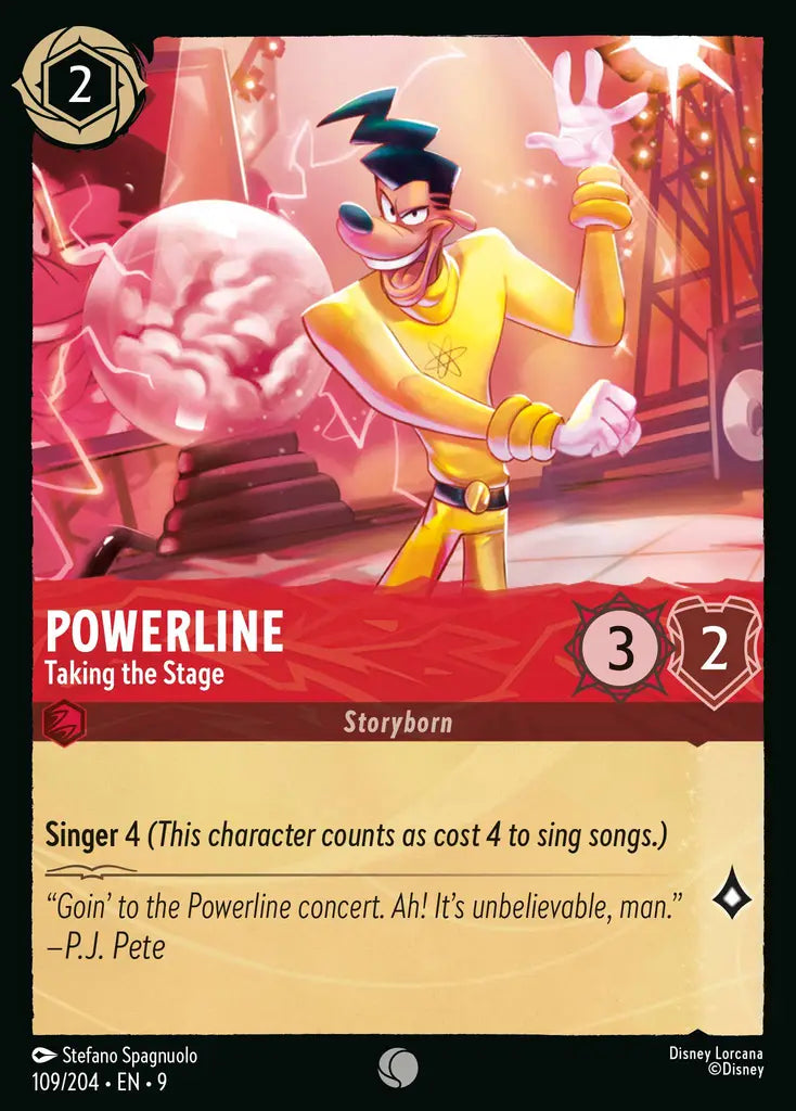 Disney Lorcana Fabled 109/204 Powerline - Taking the Stage