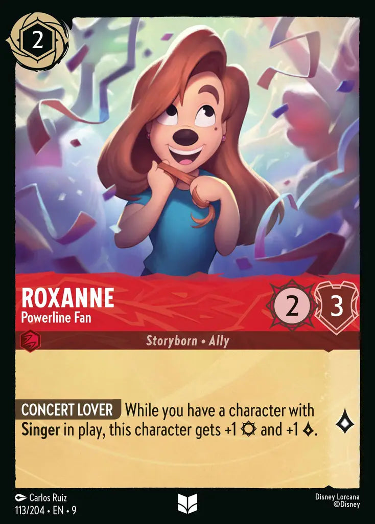 Disney Lorcana Fabled 113/204 Roxanne - Powerline Fan