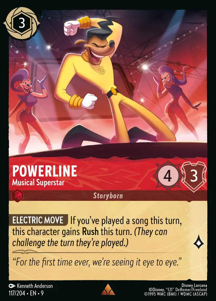 Disney Lorcana Fabled 117/204 Powerline - Musical Superstar