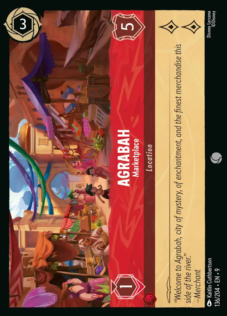 Disney Lorcana Fabled 136/204 Agrabah - Marketplace