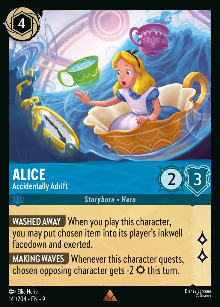 Disney Lorcana Fabled 141/204 Alice - Accidentally Adrift Foil