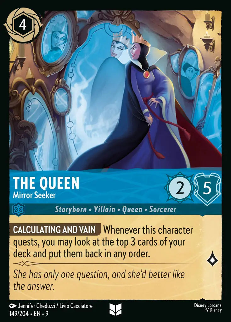 Disney Lorcana Fabled 149/204 The Queen - Mirror Seeker