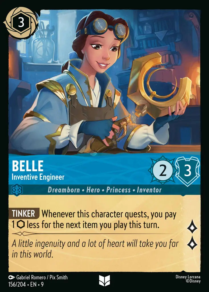 Disney Lorcana Fabled 156/204 Belle - Inventive Engineer