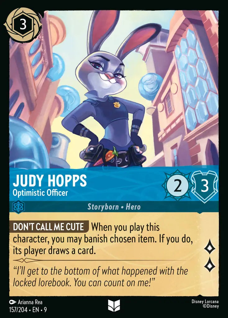 Disney Lorcana Fabled 157/204 Judy Hopps - Optimistic Officer