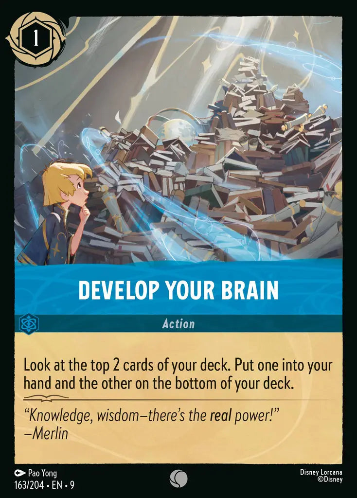 Disney Lorcana Fabled 163/204 Develop Your Brain Foil
