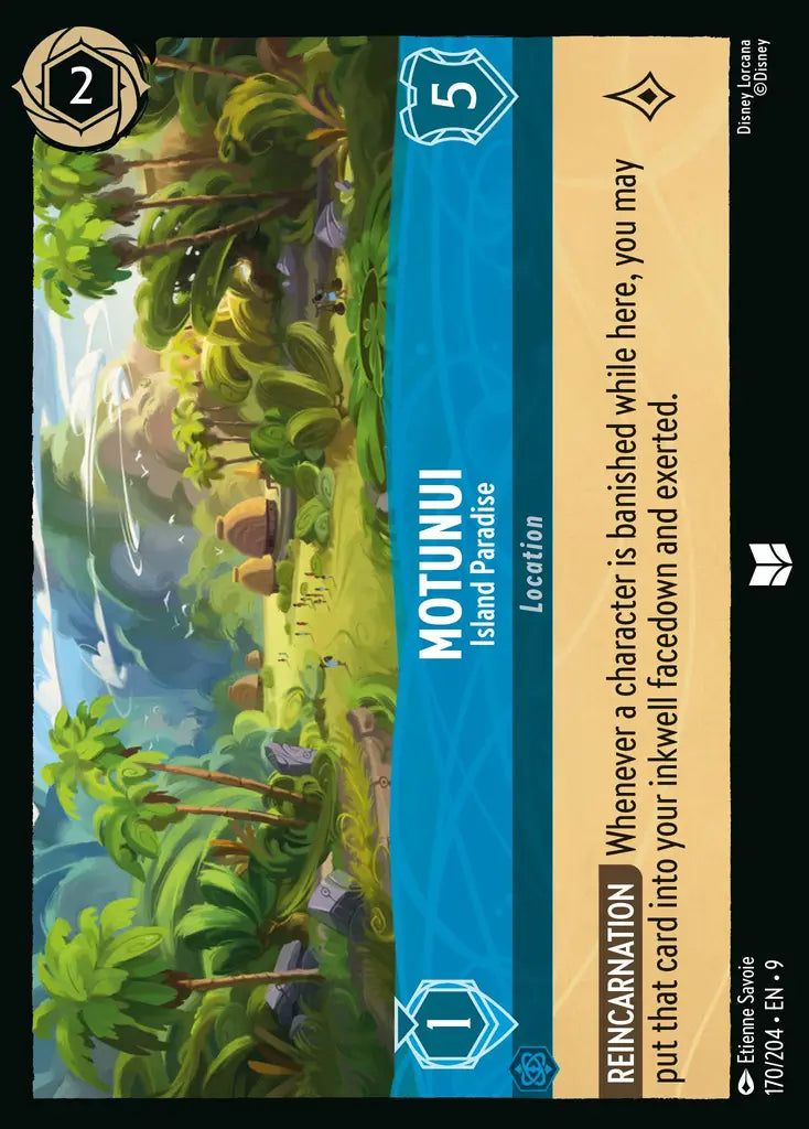 Disney Lorcana Fabled 170/204 Motunui - Island Paradise
