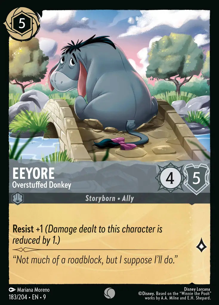 Disney Lorcana Fabled 183/204 Eeyore - Overstuffed Donkey