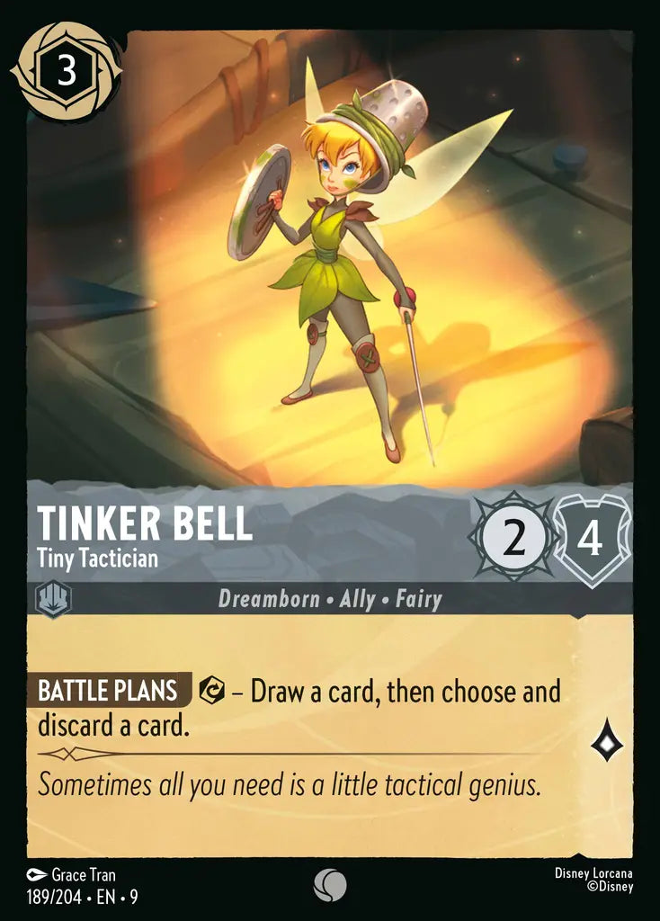 Disney Lorcana Fabled 189/204 Tinker Bell - Tiny Tactician