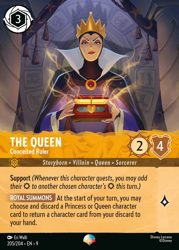 Disney Lorcana Fabled 205/204 The Queen - Conceited Ruler Epic