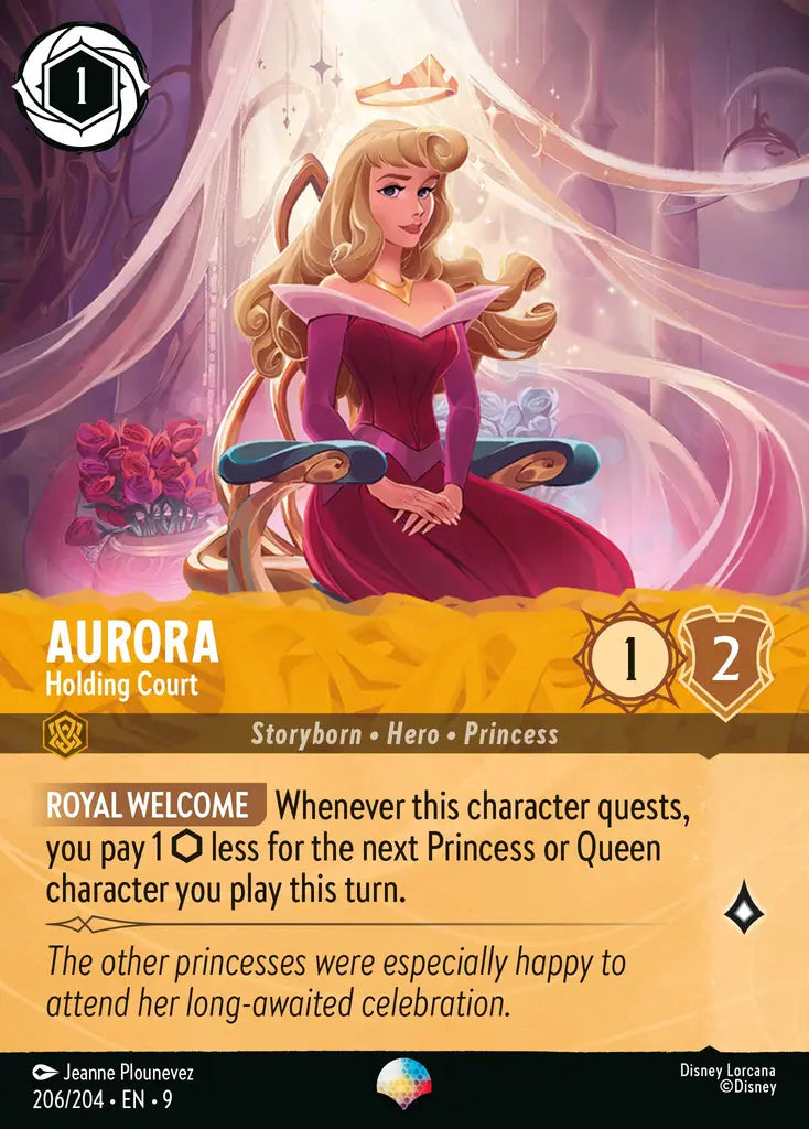 Disney Lorcana Fabled 206/204 Aurora - Holding Court Epic