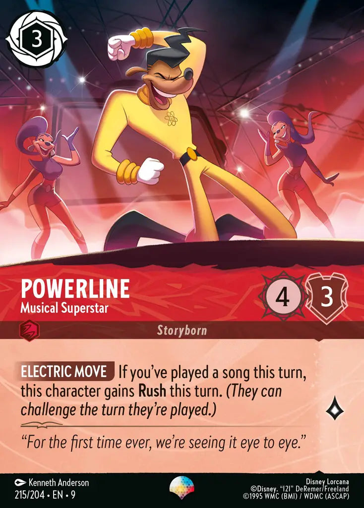 Disney Lorcana Fabled 215/204 Powerline - Musical Superstar