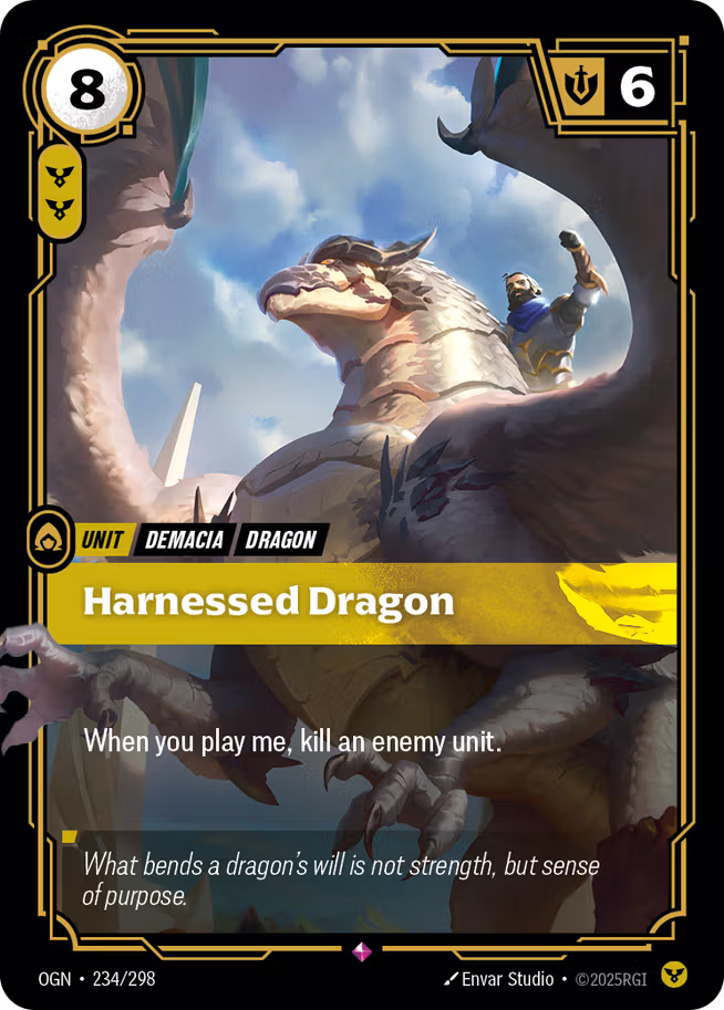 Riftbound: League of Legends TCG Origins 234/289 Harnessed Dragon
