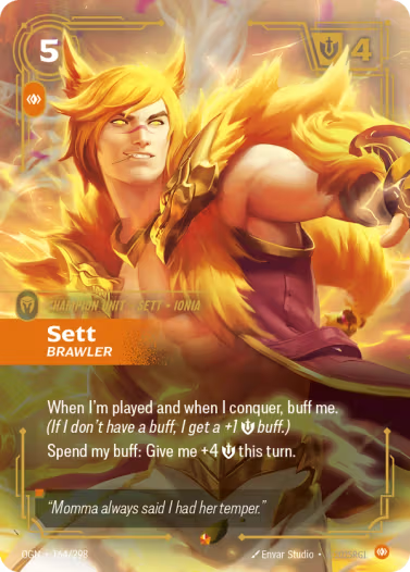 Riftbound: League of Legends TCG Origins 164/289 Sett, Brawler