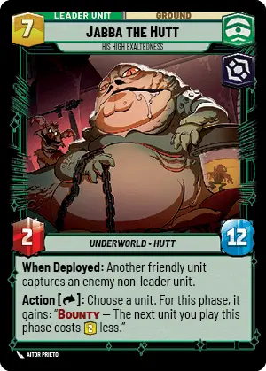 Star Wars: Unlimited Shadows of the Galaxy 006/262 Jabba the Hutt His High Exaltedness