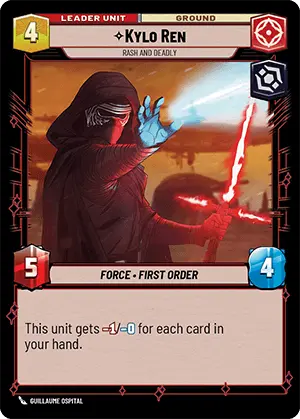 Star Wars: Unlimited Shadows of the Galaxy 011/262 Kylo Ren Rash and Deadly