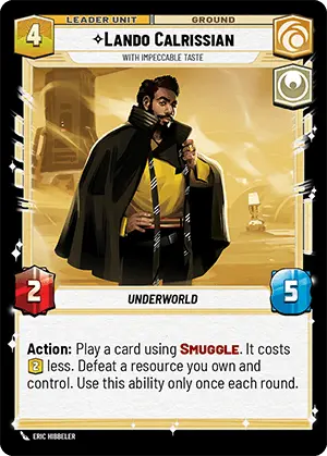 Star Wars: Unlimited Shadows of the Galaxy 017/262 Lando Calrissian With Impeccable Taste