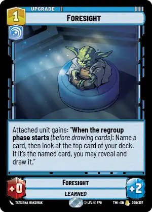 Star Wars: Unlimited Twilight of the Republic TWI 068/257 Foresight