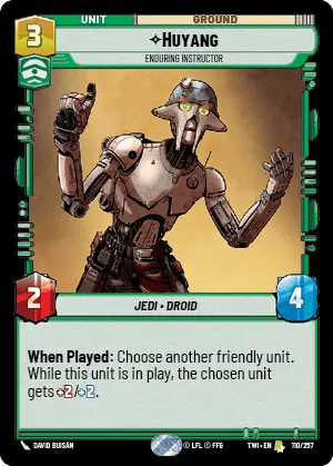 Star Wars: Unlimited Twilight of the Republic TWI 110/257 Huyang Foil