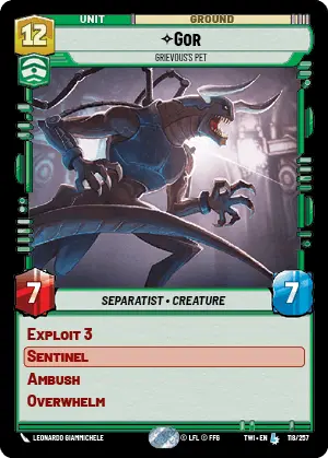 Star Wars: Unlimited Twilight of the Republic TWI 118/257 Gor