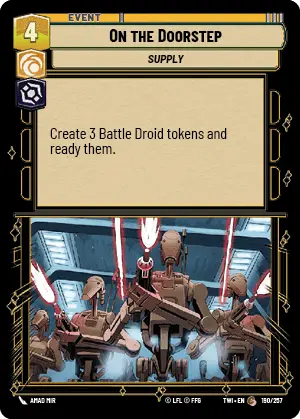 Star Wars: Unlimited Twilight of the Republic TWI 190/257 On the Doorstep Foil