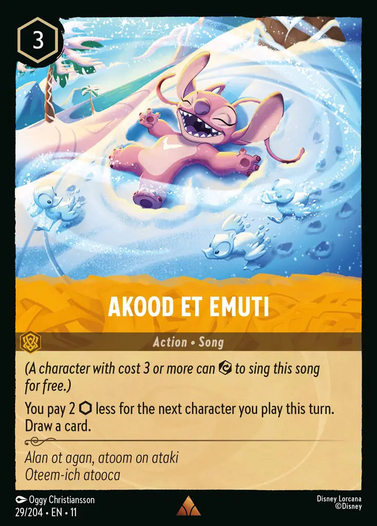 Disney Lorcana Winterspell 029/204 Akood et Emuti Foil