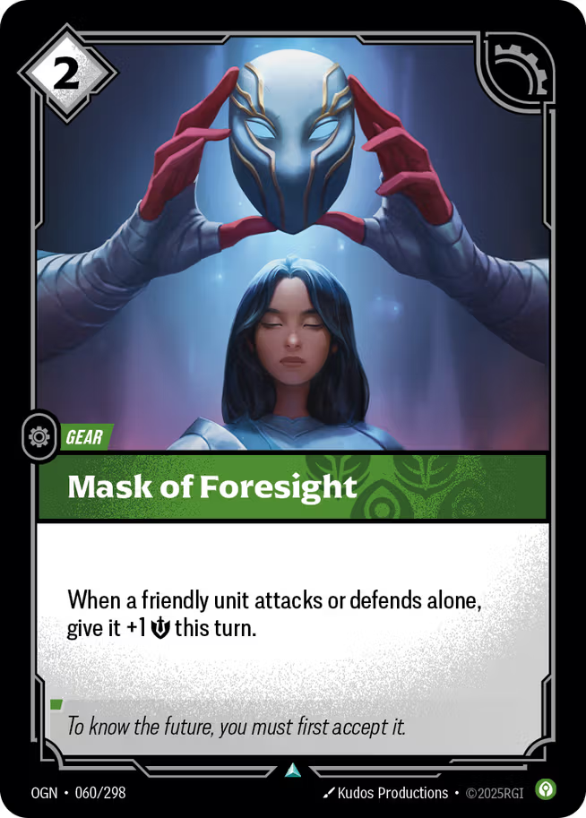 Riftbound: League of Legends TCG Origins 060/289 Mask of Foresight
