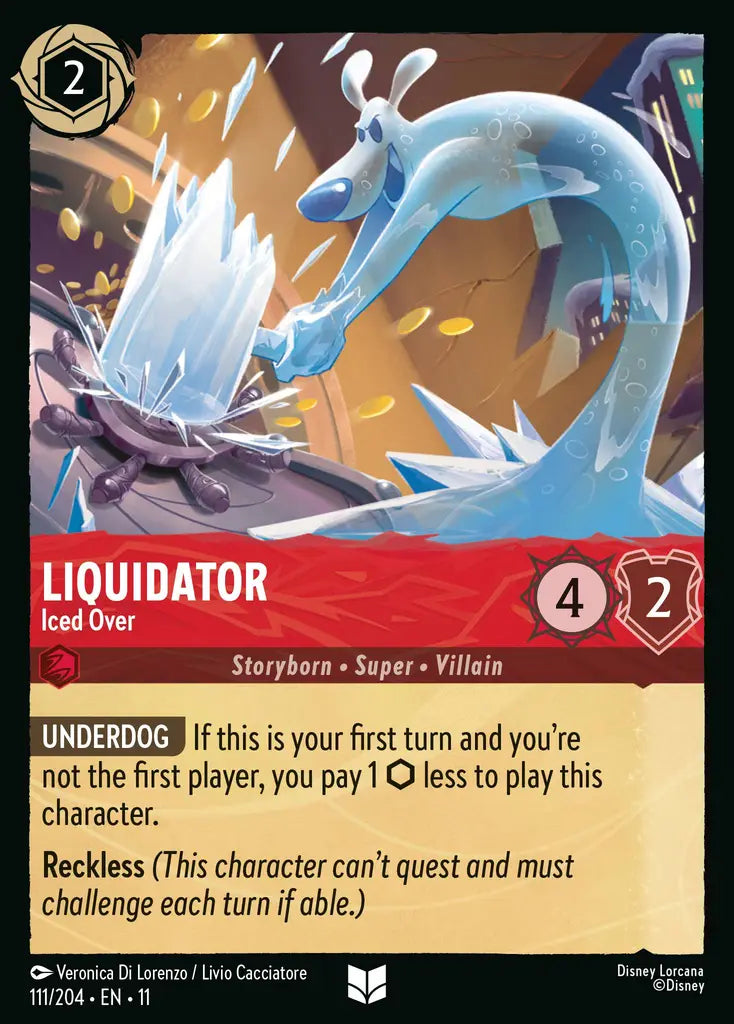 Disney Lorcana Winterspell 111/204 Liquidator - Iced Over
