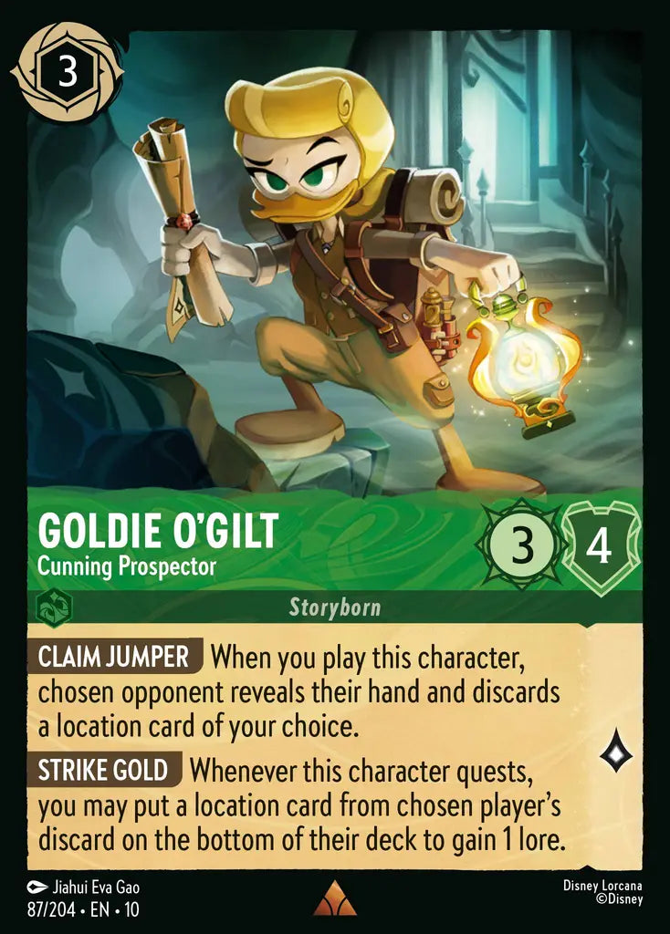 Disney Lorcana Whispers in the Well 087/204 Goldie O'Gilt - Cunning Prospector