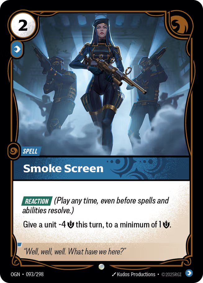 Riftbound: League of Legends TCG Origins 093/289 Smoke Screen